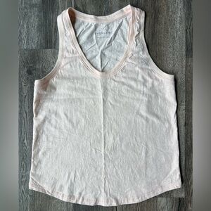Everlane Top Pink Cotton Tank Top Size Small V Neck Sleeveless Womens